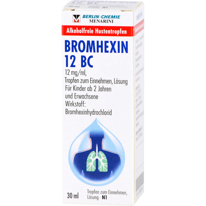 BROMHEXIN 12 BC Hustentropfen, 30 ml Solution