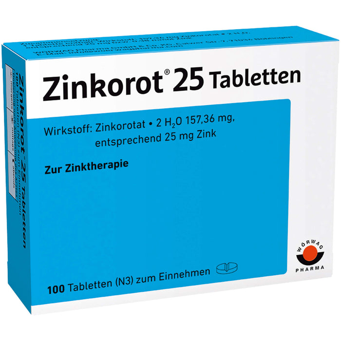 Zinkorot 25 Tabletten, 100 pcs. Tablets