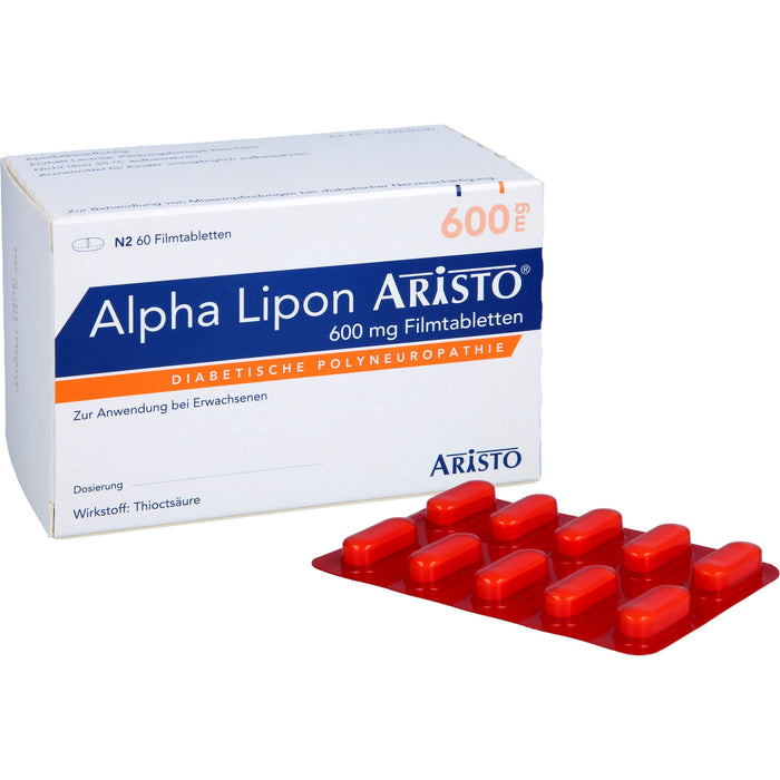 Alpha Lipon Aristo 600 mg Filmtabletten, 60 pc Tablettes