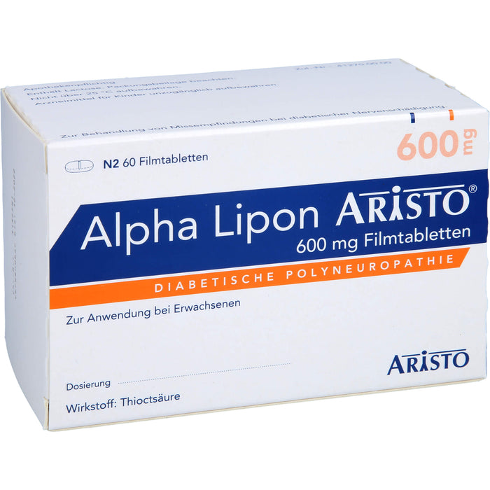 Alpha Lipon Aristo 600 mg Filmtabletten, 60 pc Tablettes