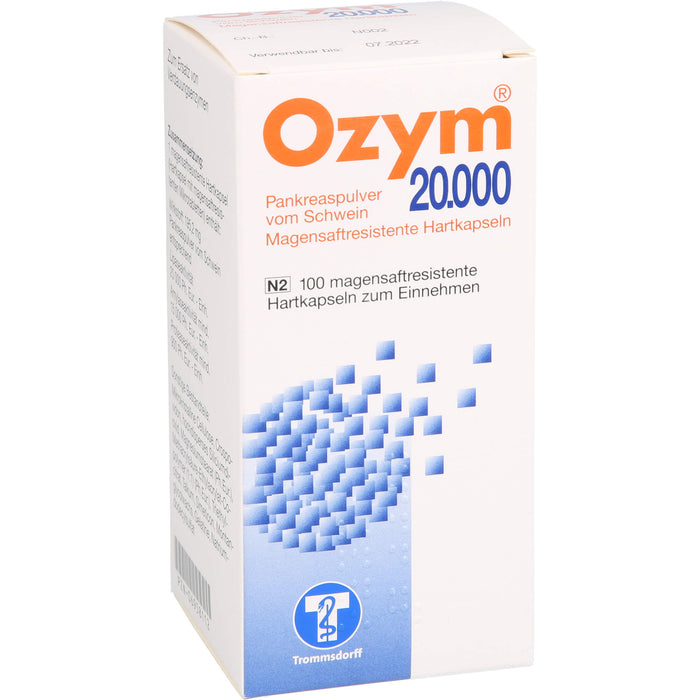 Ozym 20.000, magensaftresistente Hartkaps., 100 St. Kapseln