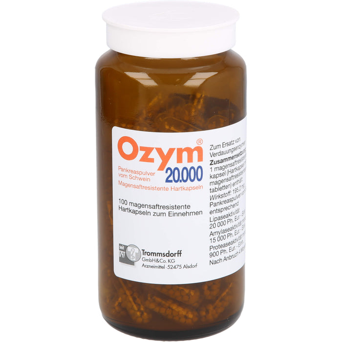 Ozym 20.000, magensaftresistente Hartkaps., 100 pc Capsules