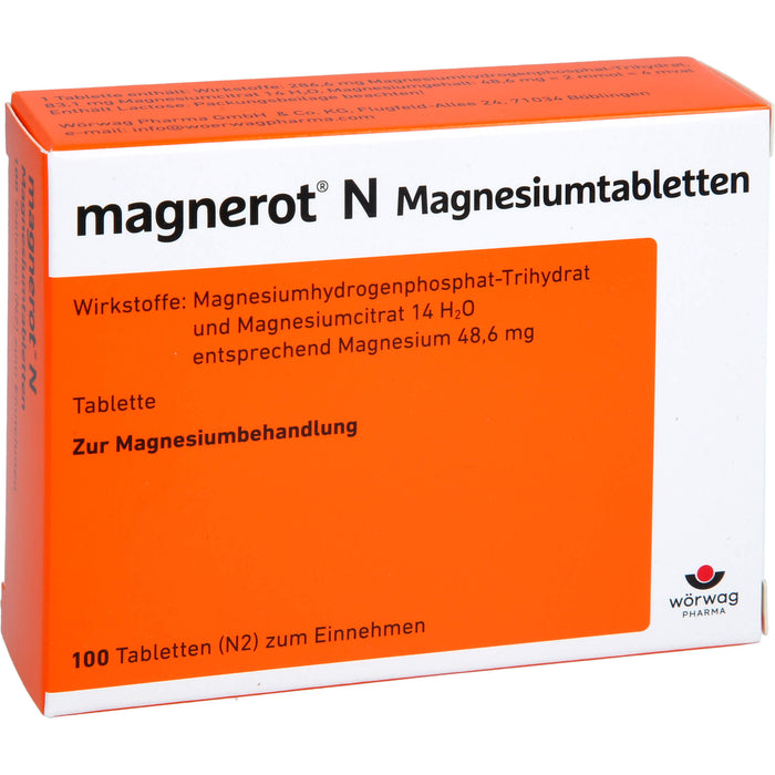 magnerot N Magnesiumtabletten, 100 pcs. Tablets