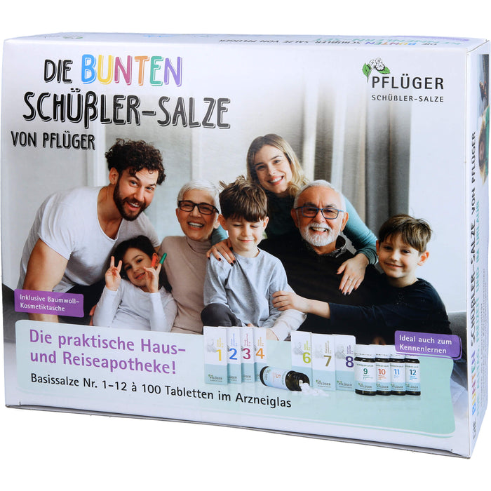 PFLÜGER Biochemie Haus-und Reiseapotheke Basissalze Nr. 1-12 Tabletten, 1200 pcs. Tablets