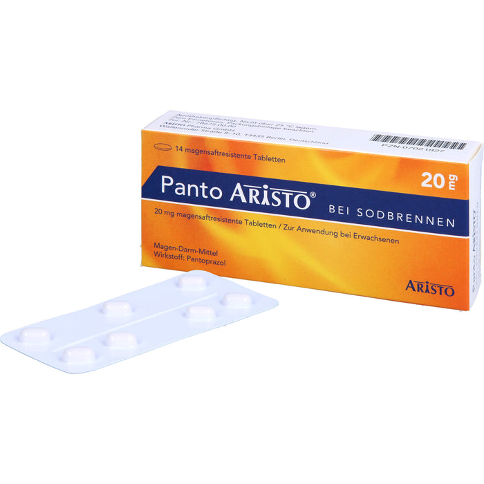 Panto ARISTO bei Sodbrennen Tabletten, 14 pc Tablettes