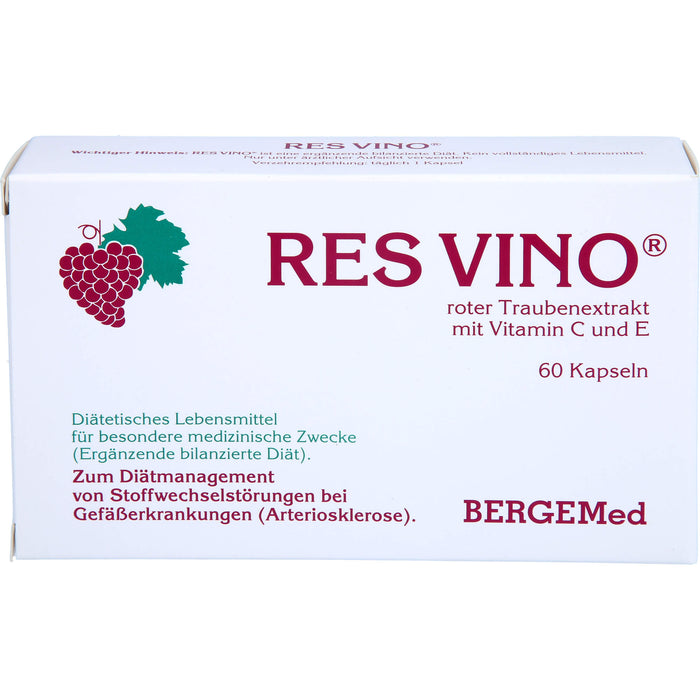 Res Vino Kapseln Roter Traubenextrakt, 60 pcs. Capsules