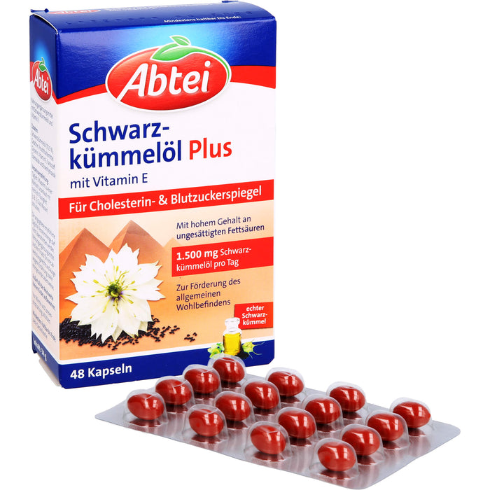 Abtei Schwarzkümmelöl Plus, 48 St KAP