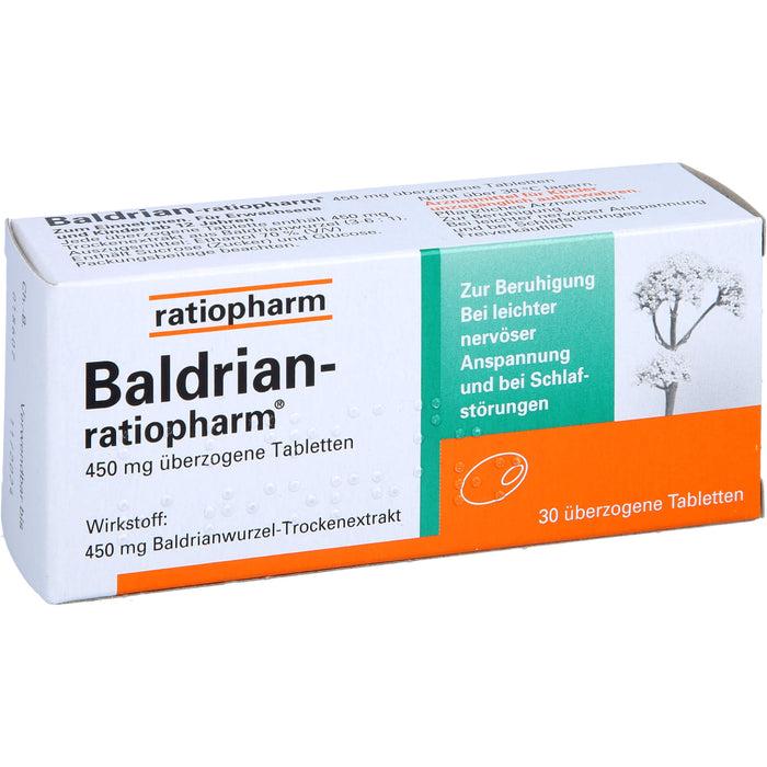 Baldrian-ratiopharm Tabletten, 30 pc Tablettes