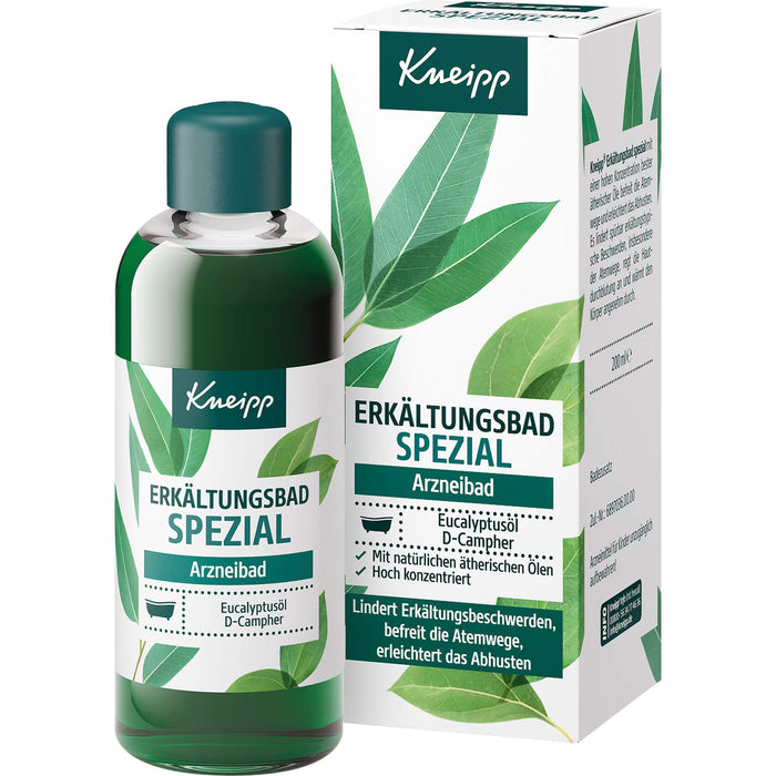 Kneipp Erkältungsbad Spezial befreit die Atemwege und erleichtert das Abhusten, 200 ml Additif pour le bain