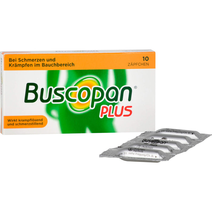 Buscopan plus Zäpfchen Reimport Pharma Gerke, 10 St. Zäpfchen