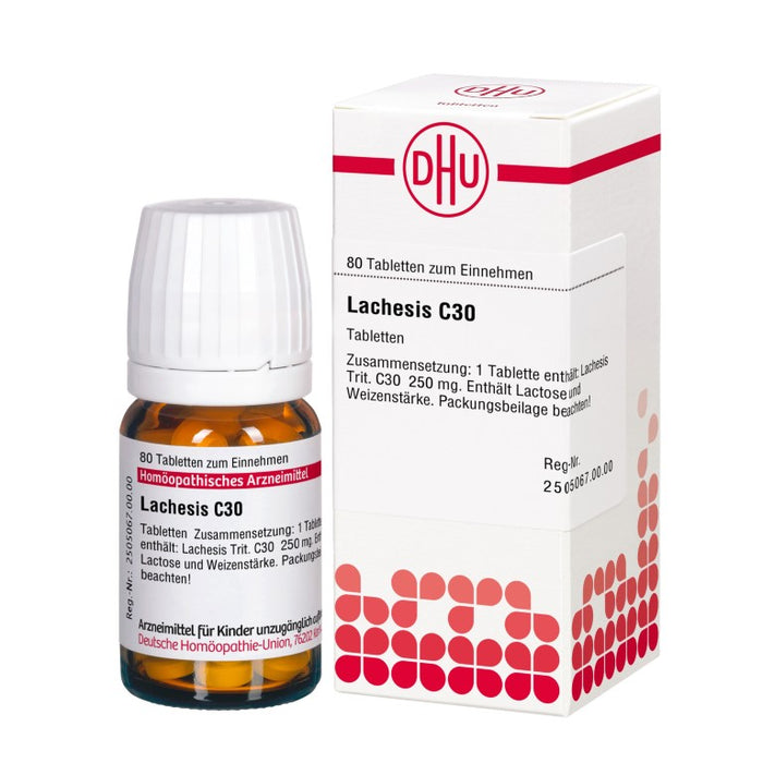 DHU Lachesis C30 Tabletten, 80 St. Tabletten