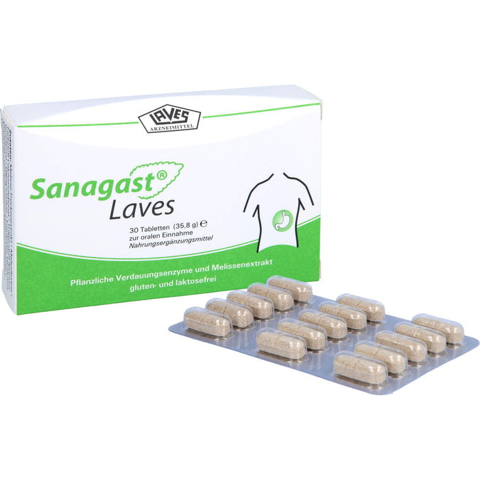 Sanagast Laves Tabletten, 30 pc Tablettes