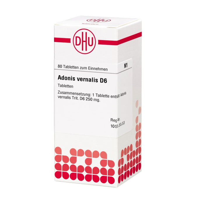 Adonis vernalis D6 DHU Tabletten, 80 St. Tabletten