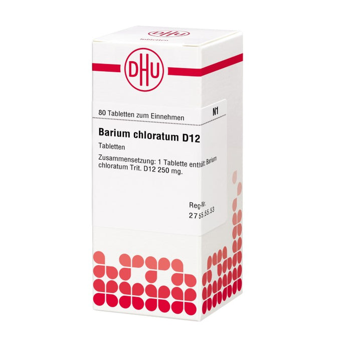 Barium chloratum D12 DHU Tabletten, 80 St. Tabletten