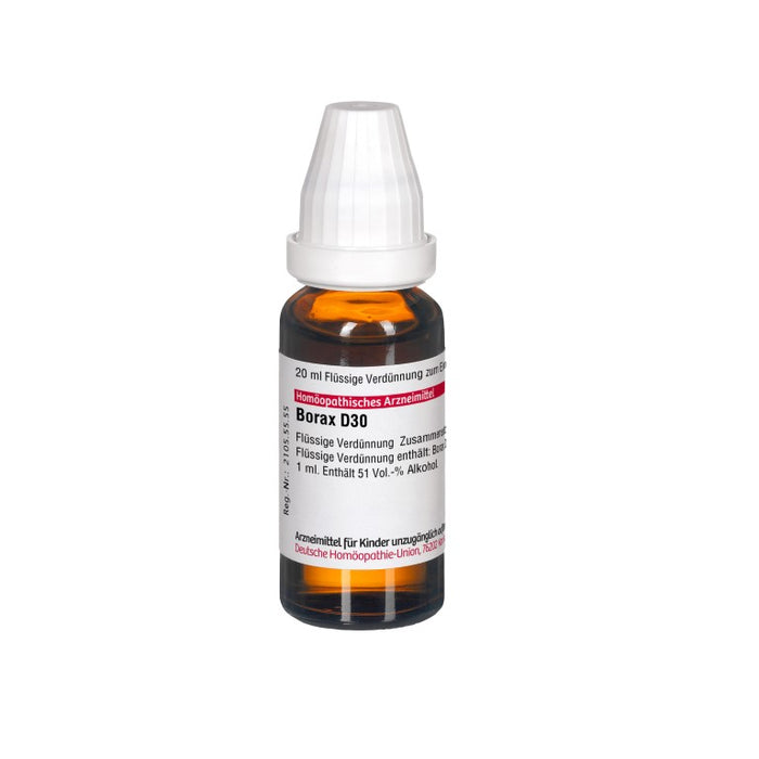 Borax D30 DHU Dilution, 20 ml Lösung