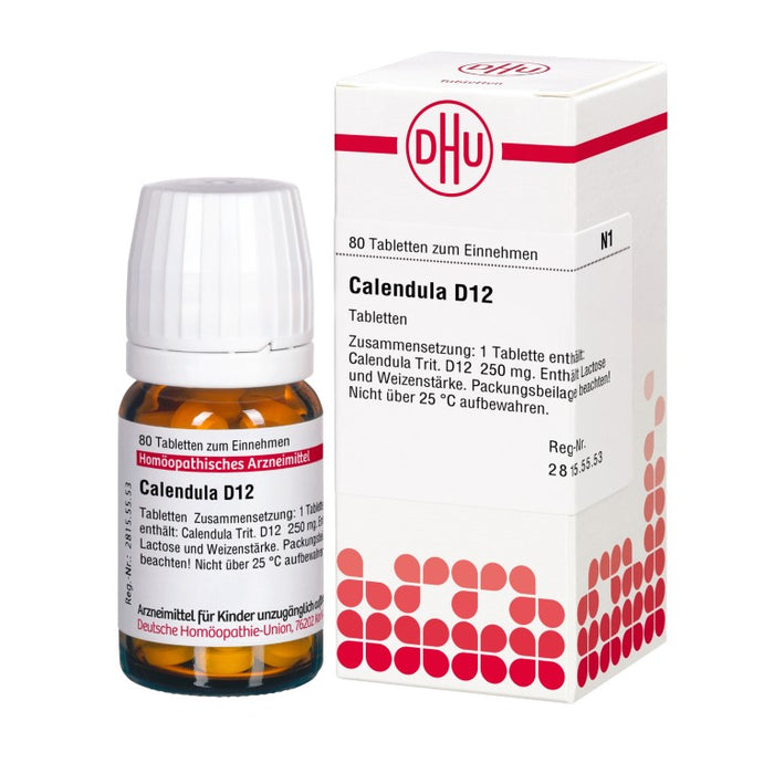 DHU Calendula D12 Tabletten, 80 pc Tablettes