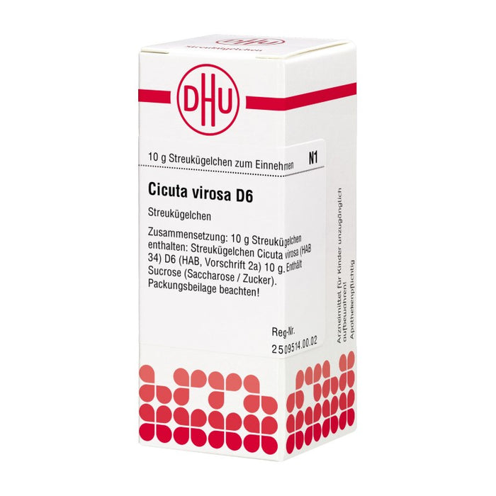 Cicuta virosa D6 DHU Globuli, 10 g Streukügelchen