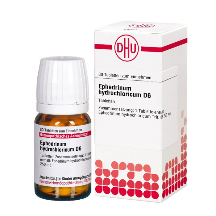 DHU Ephedrinum hydrochloricum D 6 Tabletten, 80 St. Tabletten