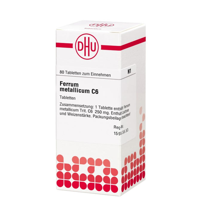 Ferrum metallicum C6 DHU Tabletten, 80 St. Tabletten