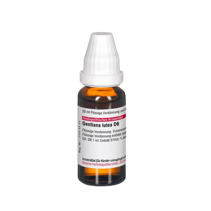 Gentiana lutea D6 DHU Dilution, 20 ml Lösung