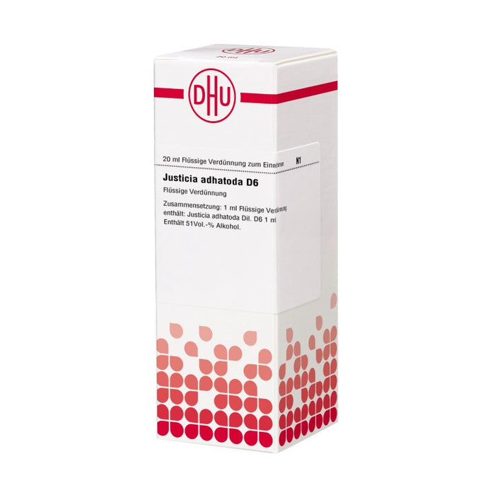 Justica adhatoda D6 DHU Dilution, 20 ml Lösung