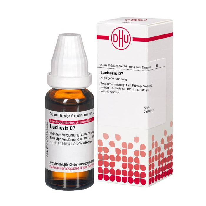 DHU Lachesis D7 Dilution, 20 ml Lösung