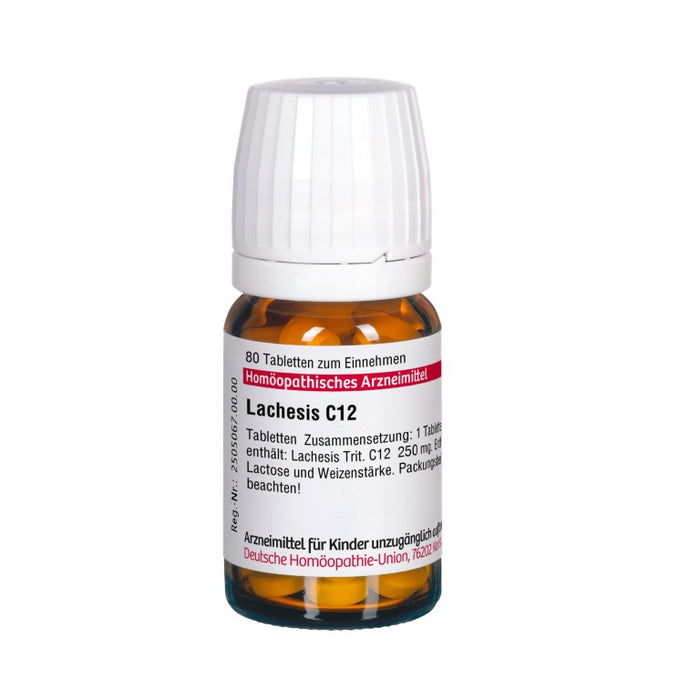 DHU Lachesis C12 Tabletten, 80 St. Tabletten