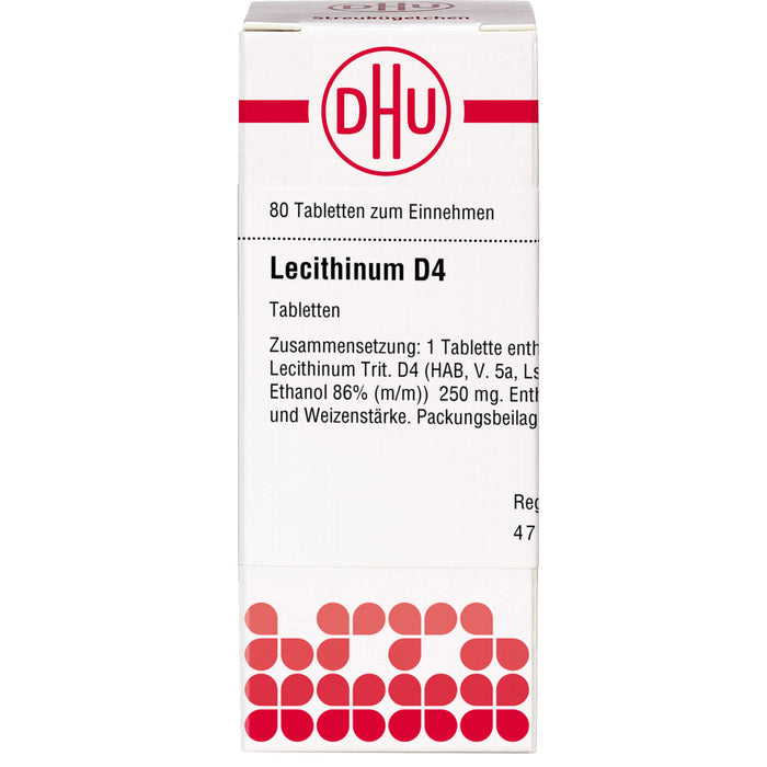 DHU Lecithinum D4 Tabletten, 80 St. Tabletten