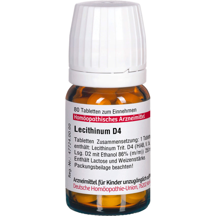 DHU Lecithinum D4 Tabletten, 80 St. Tabletten