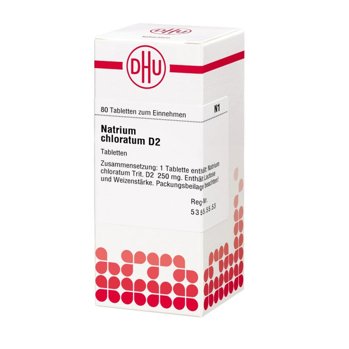 DHU Natrium chloratum D2 Tabletten, 80 St. Tabletten