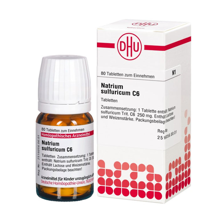 Natrium sulfuricum C6 DHU Tabletten, 80 St. Tabletten