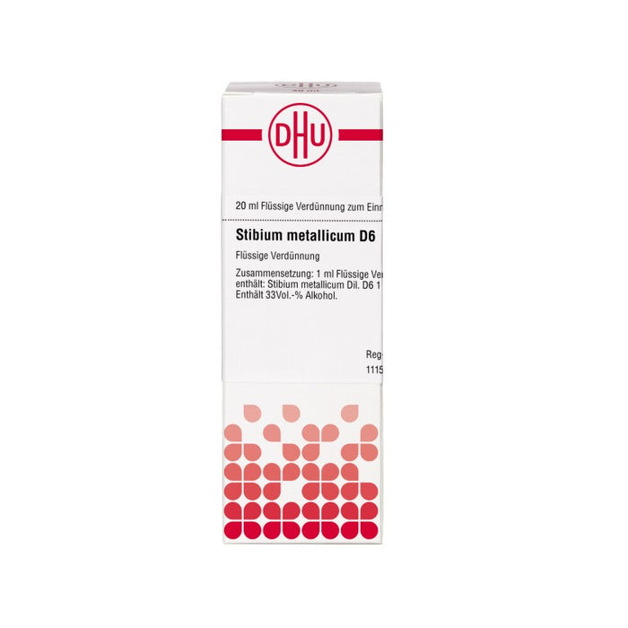 Stibium metallicum D6 DHU Dilution, 20 ml Lösung