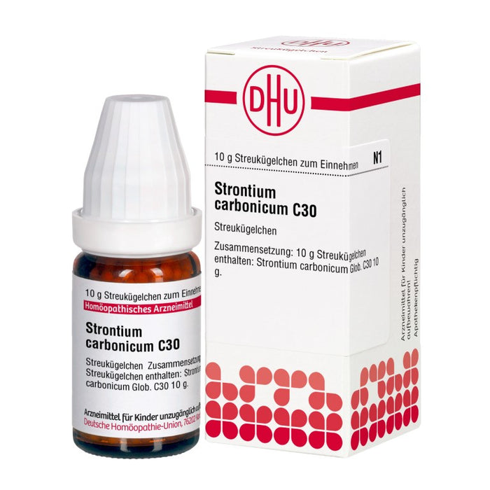 Strontium carbonicum C30 DHU Globuli, 10 g Globuli