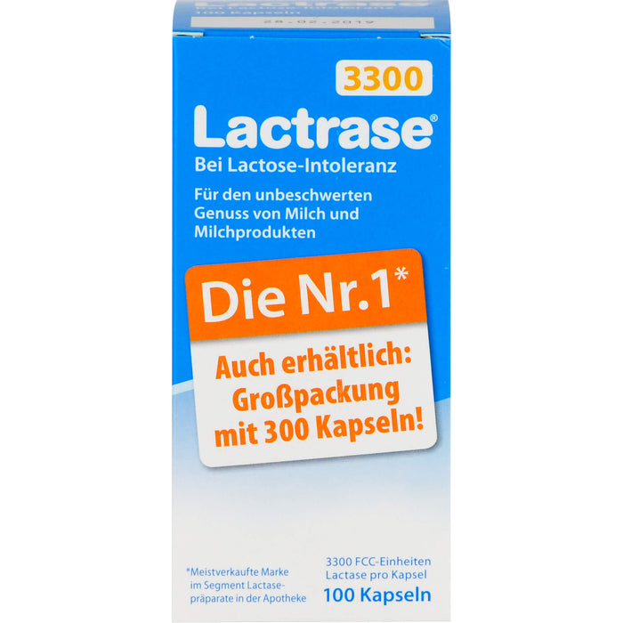 Lactrase 3300 bei Lactose-Intoleranz Kapseln, 100 pc Capsules