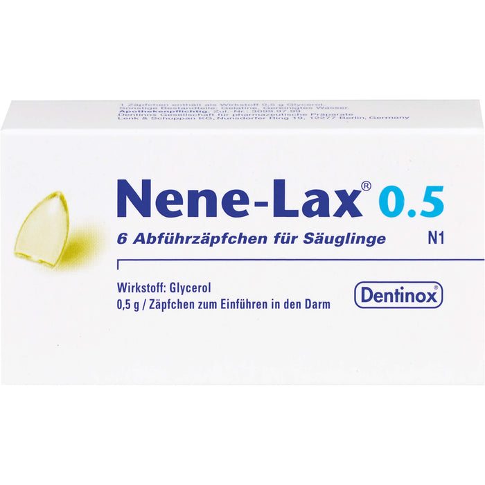 Nene-Lax 0.5 Abführzäpfchen für Säuglinge, 6 St. Zäpfchen