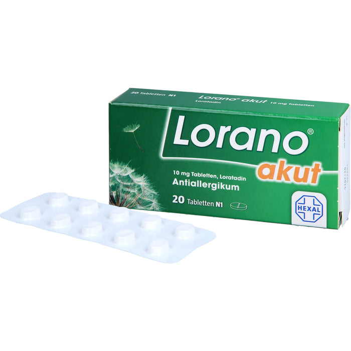 Lorano akut Tabletten, 20 pc Tablettes