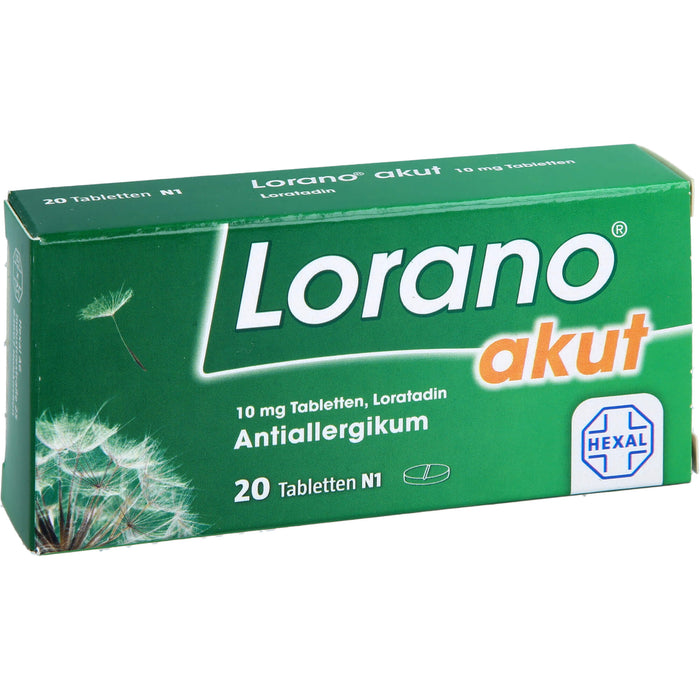 Lorano akut Tabletten, 20 pcs. Tablets