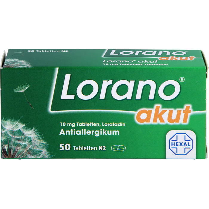 Lorano akut Tabletten, 50 pcs. Tablets