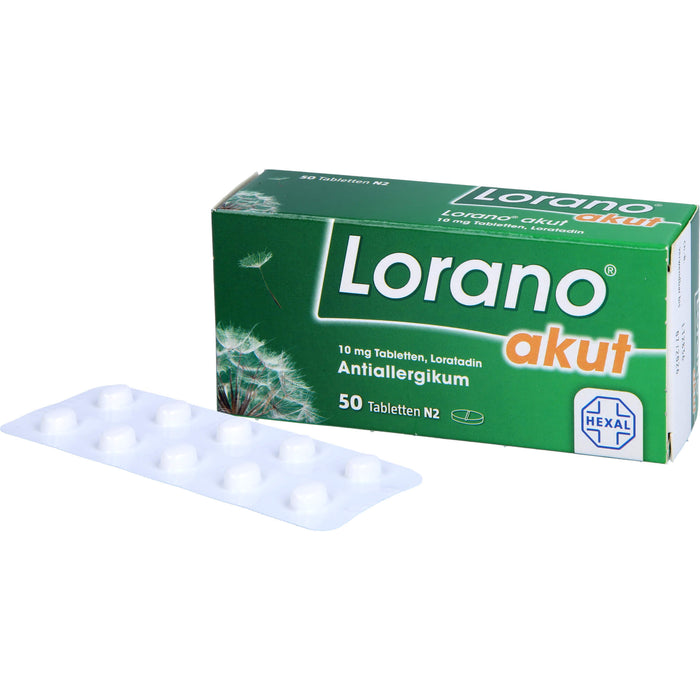 Lorano akut Tabletten, 50 pc Tablettes