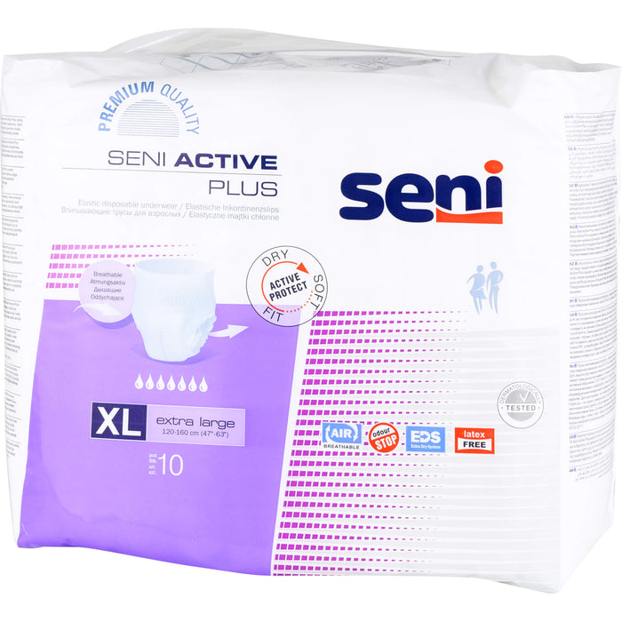 Seni Active Plus Inkontinenzslip XL, 10 pcs. Briefs