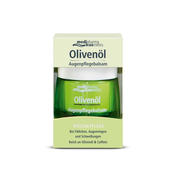 Medipharma Cosmetics Olivenöl Augenpflegebalsam bei Fältchen, Augenringen und Schwellungen, 15 ml Crème