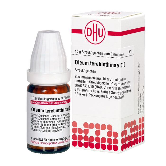 Oleum terebinthinae D10 DHU Globuli, 10 g Globuli