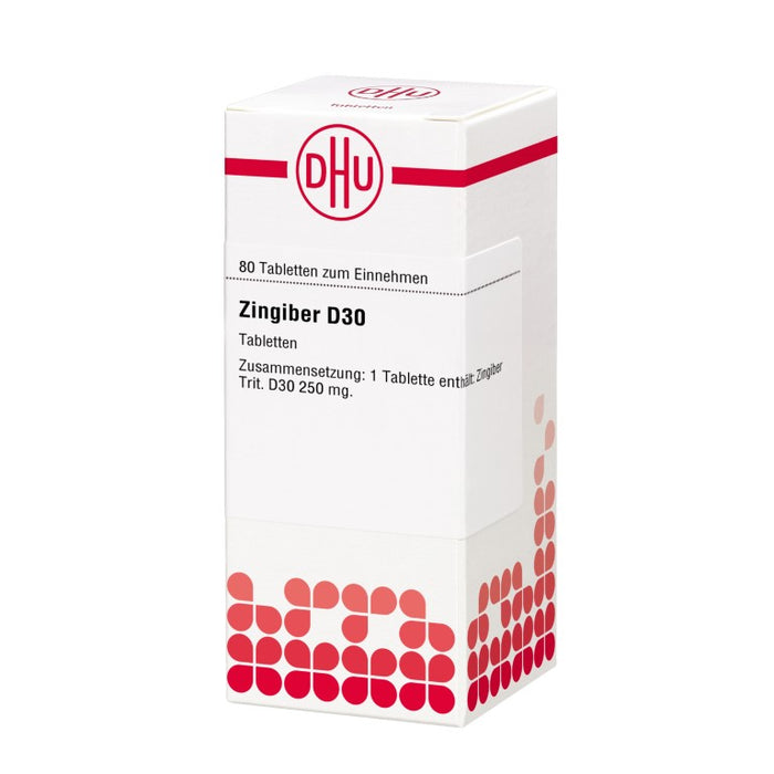 DHU Zingiber D30 Tabletten, 80 pcs. Tablets