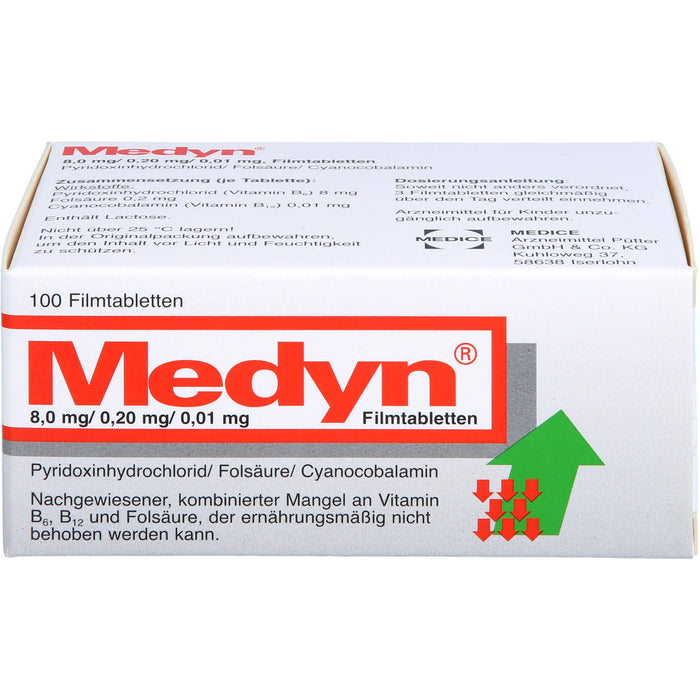 Medyn 8,0 mg/0,20 mg/0,01 mg, Filmtabletten, 100 pcs. Tablets