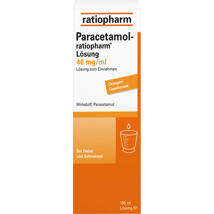 Paracetamol-ratiopharm Lösung 40 mg/ml bei Fieber, 100 ml Solution