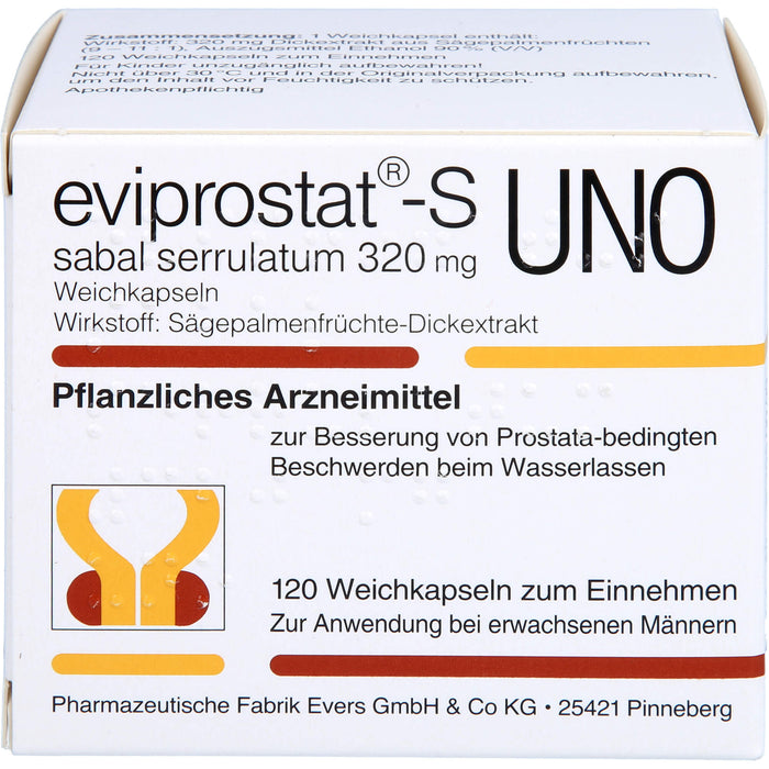 eviprostat-S sabal serrulatum 320 mg UNO; Weichkaps., 120 St KAP