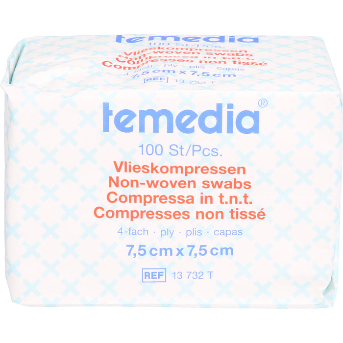 Vlieskompressen unsteril 4-fach 7,5x7,5cm, 100 St KOM