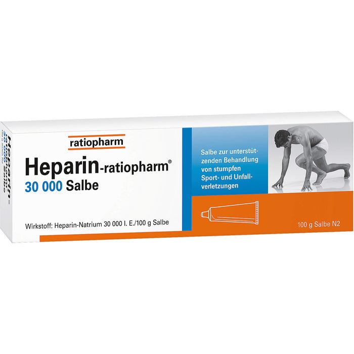 Heparin-ratiopharm 30 000 Salbe bei Prellungen, Zerrungen und Blutergüssen, 100 g Onguent