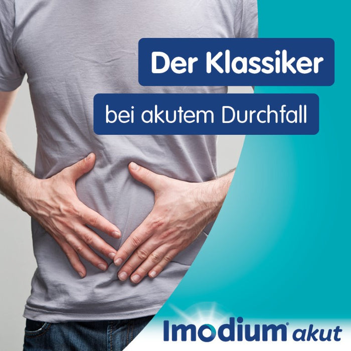 Imodium akut Hartkapseln bei akutem Durchfall, 12 pc Capsules