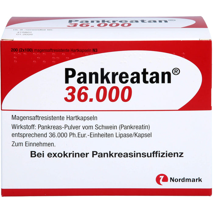 Pankreatan 36.000, Magensaftresistente Hartkapseln, 200 St HKM